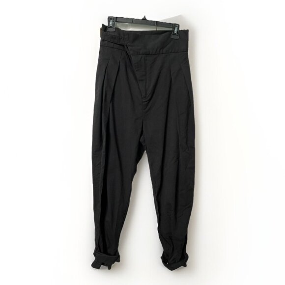 Madame Wolf Pants Womens M Black High Rise Artsy Made in Canada Lagenlook - Picture 1 of 9